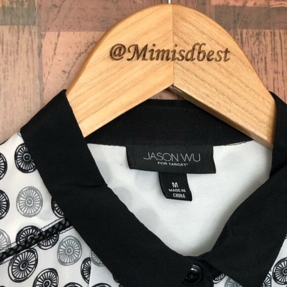 Jason Wu for Target Bike Wheel Print Shift Dress Size M - Picture 4 of 6